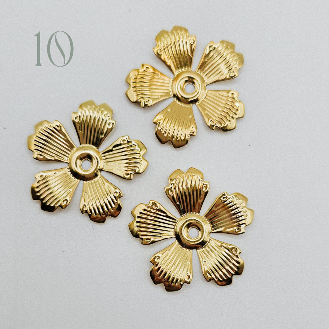 Blütenrückseite - gold