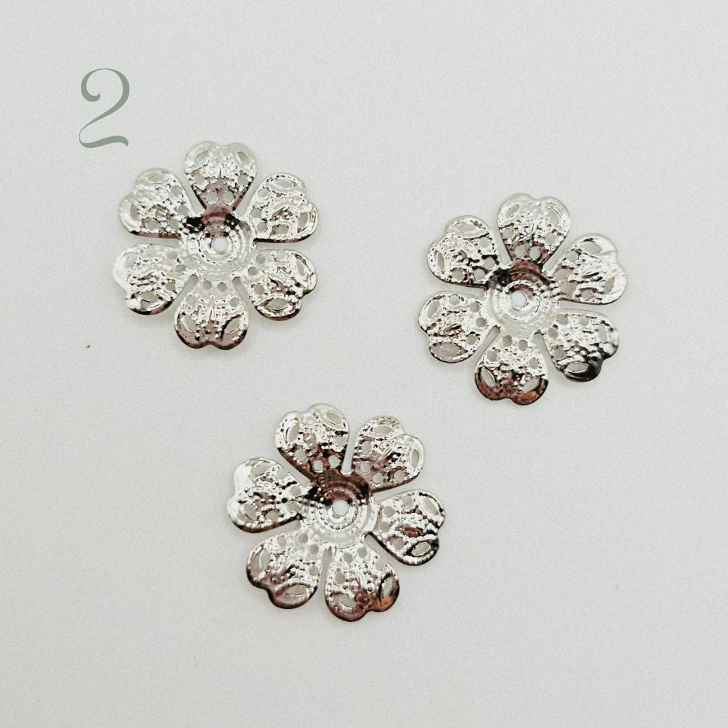 Blütenrückseite - silber