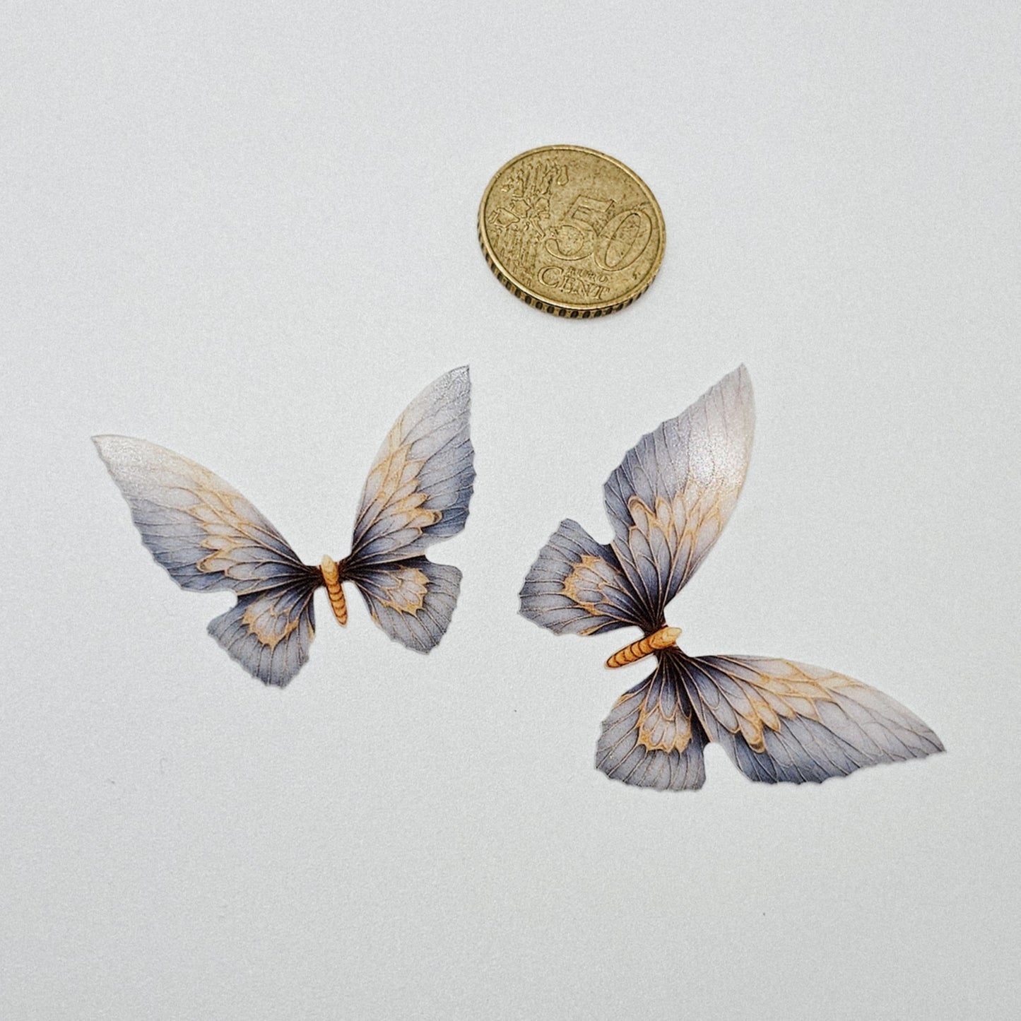 Schmetterling beige - 10 Stk.