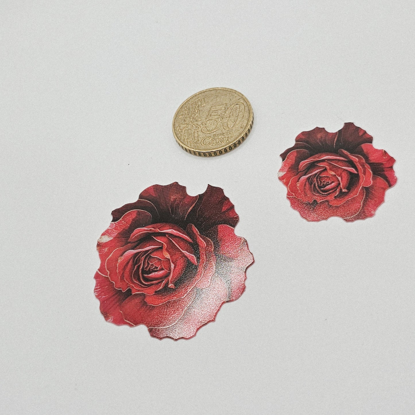 Rose (rot) 2 lagig - 10 Stk.