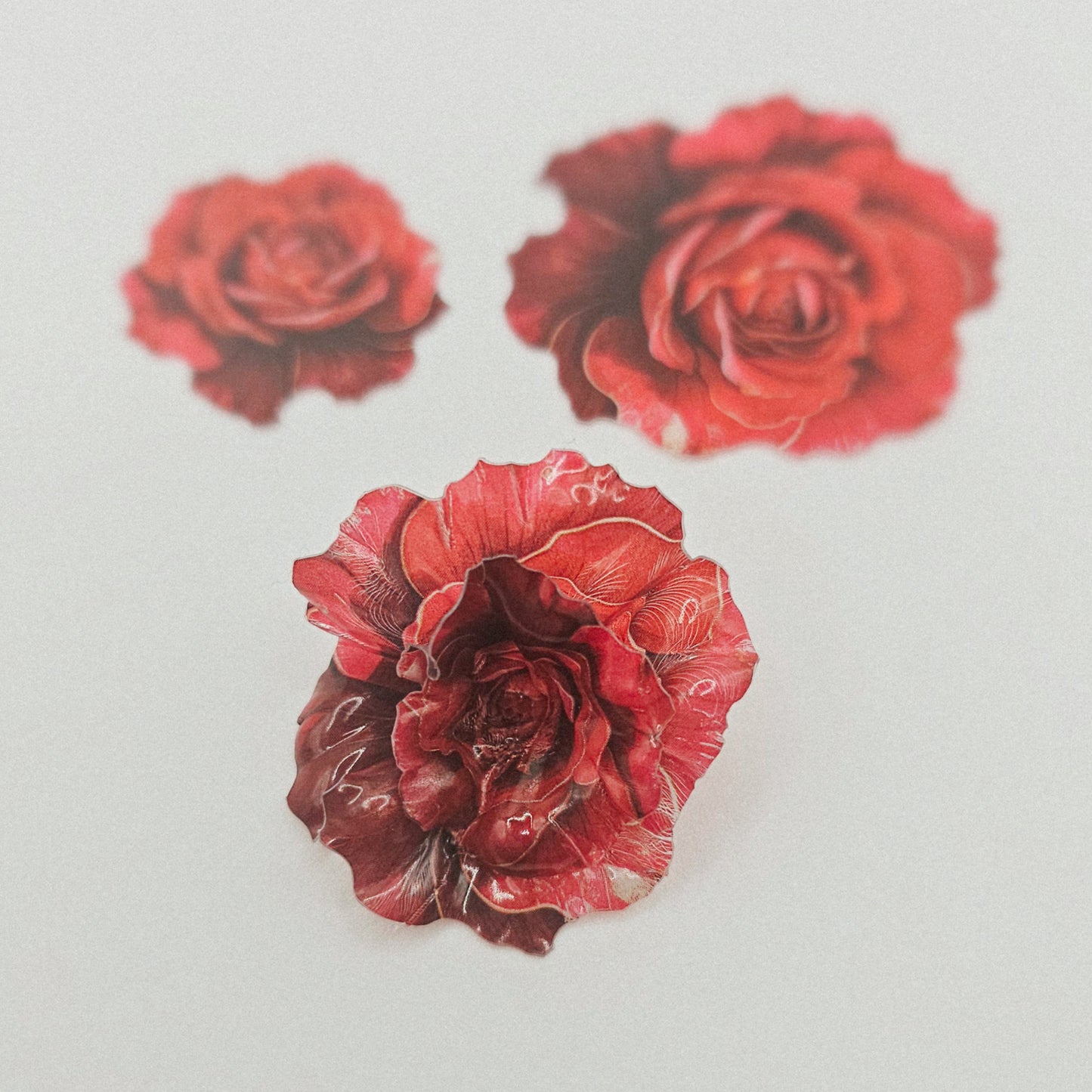Rose (rot) 2 lagig - 10 Stk.