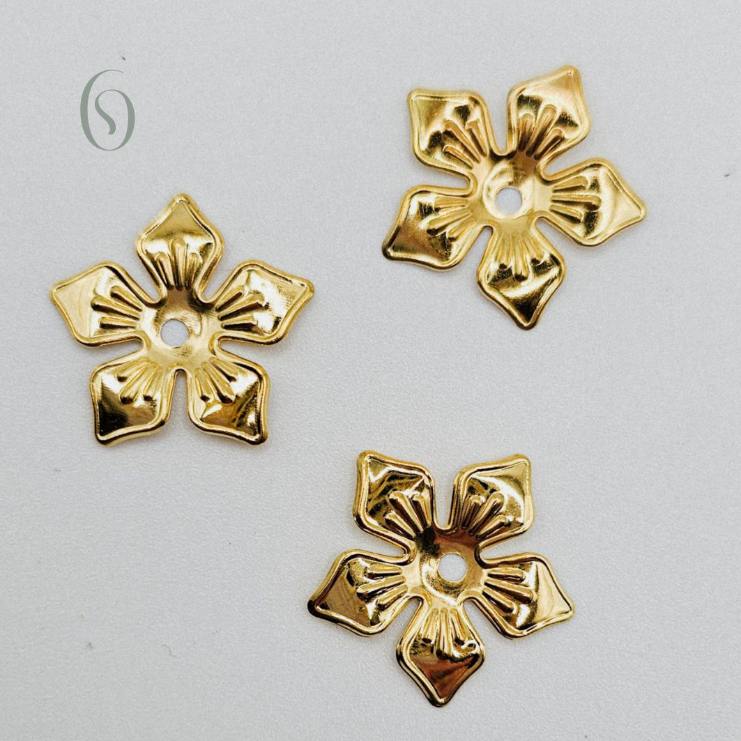 Blütenrückseite - gold