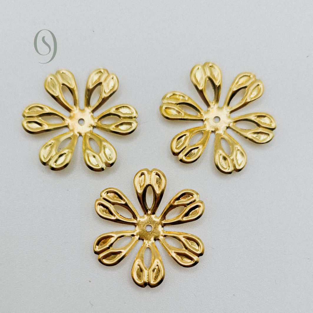 Blütenrückseite - gold