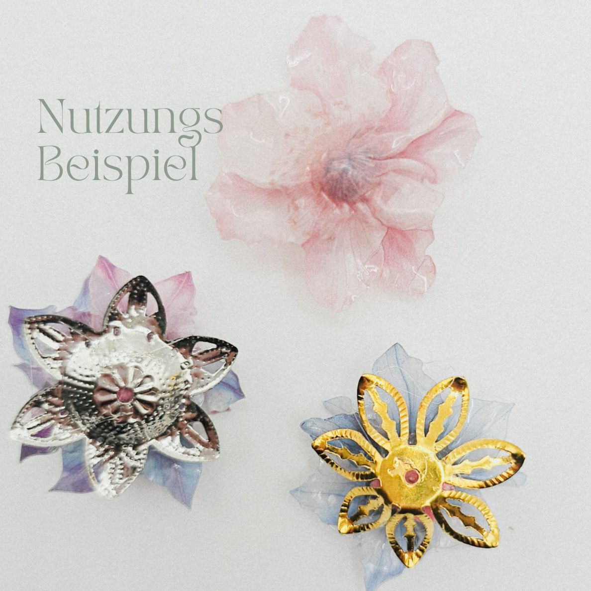 Blütenrückseite - gold