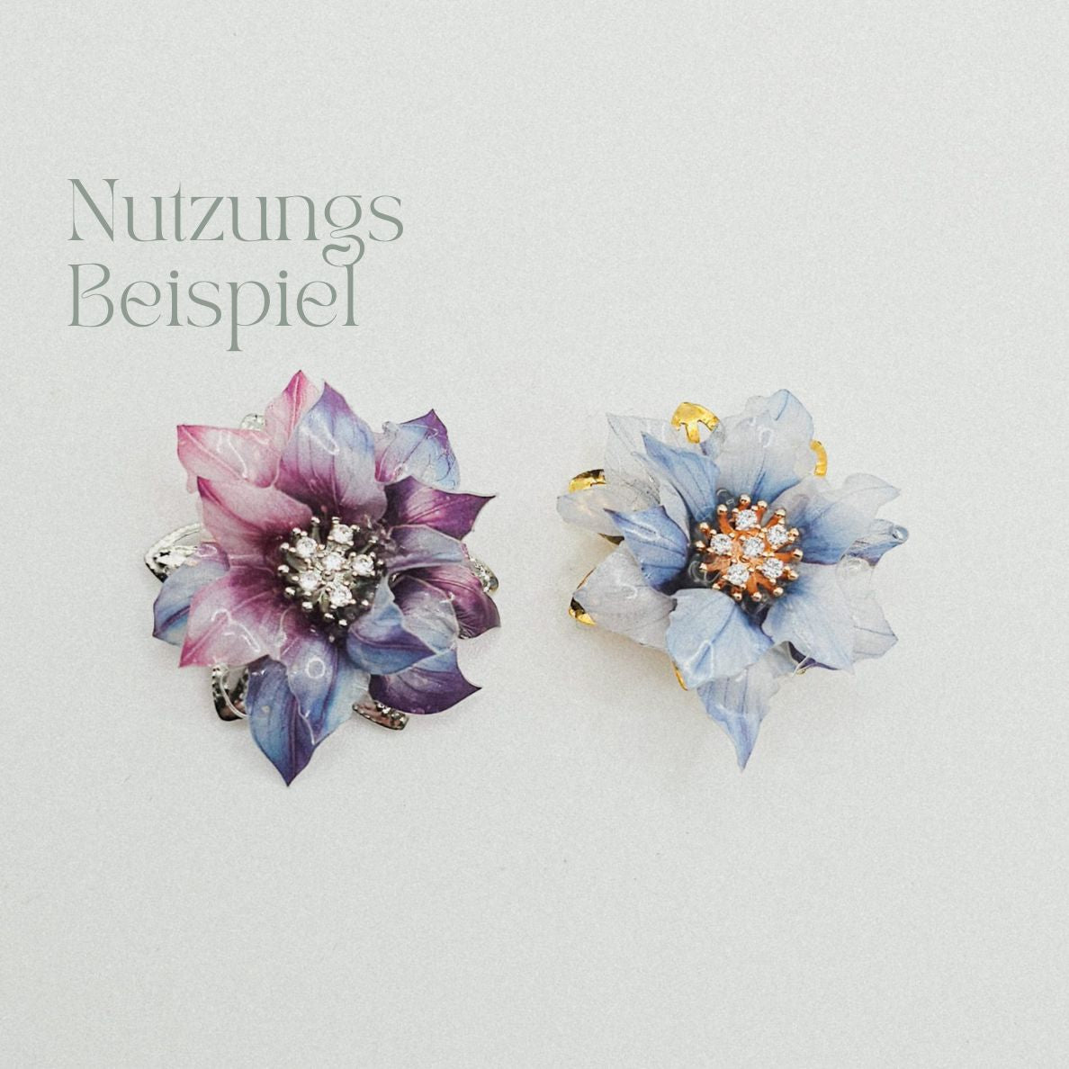 Blütenrückseite - gold