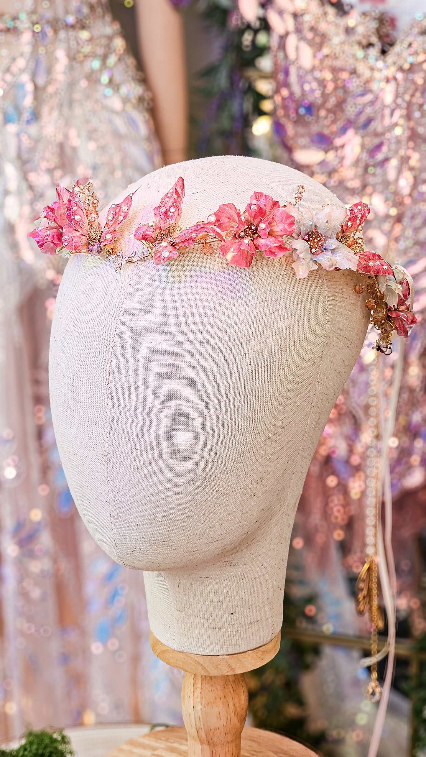 DIY Box -  Diadem (gold) - Hibiskus Rainbow